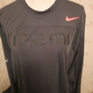 Nike Black Long Sleeve Men's Shirt.  Dri Fit